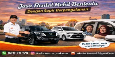 Jasa rental mobil bontoala dengan sopir