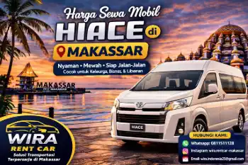 Harga Sewa Mobil Hiace Per Hari di Makassar Terbaru