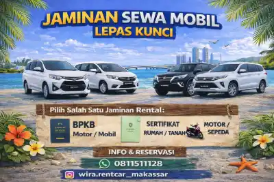 Jaminan sewa mobil lepas kunci