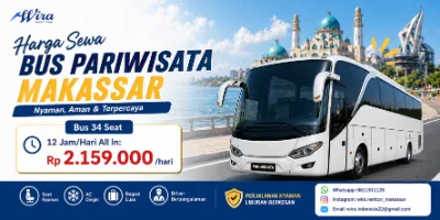 Harga Sewa Bus Pariwisata Makassar