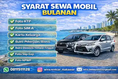 Syarat Sewa Mobil Bulanan