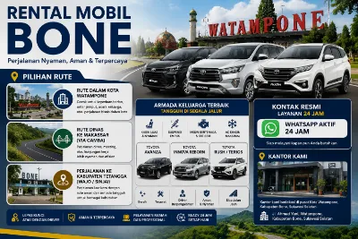 Rental mobil bone